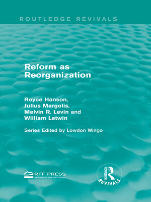 cover image of Reform as Reorganization